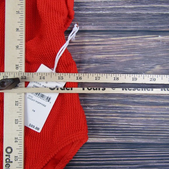Good American NEW NWT 4XL/5XL Size 7/8 Red One Piece Swimsuit - Picture 4 of 7